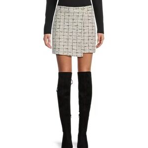 Evolutionary Mid Rise Faux Bounce Wrap Skirt XL